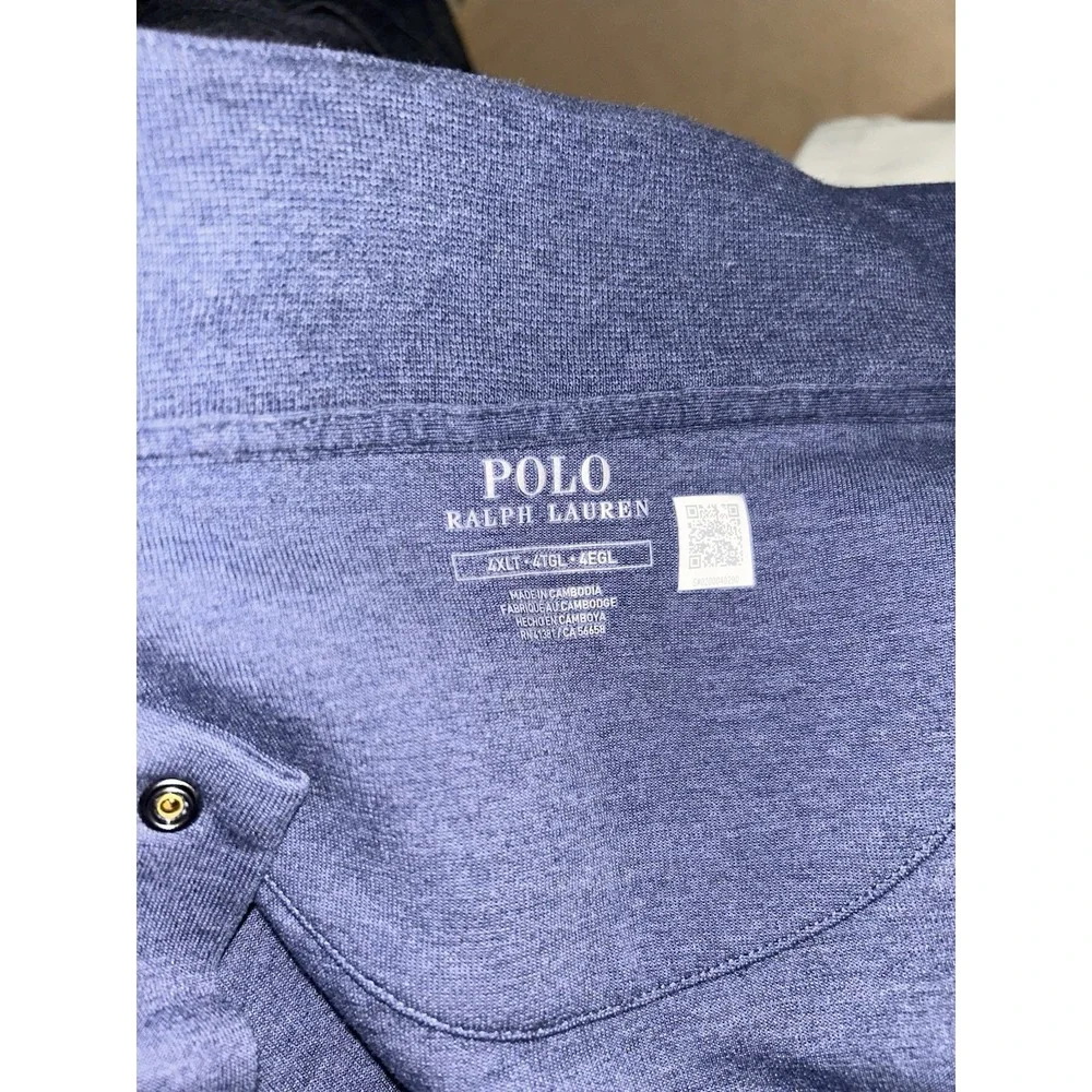 Polo Ralph Lauren double-knit quarter-snap mockneck sweatshirt 4XLT